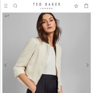 Ted Baker XENIAA Cropped Boucle Jacket